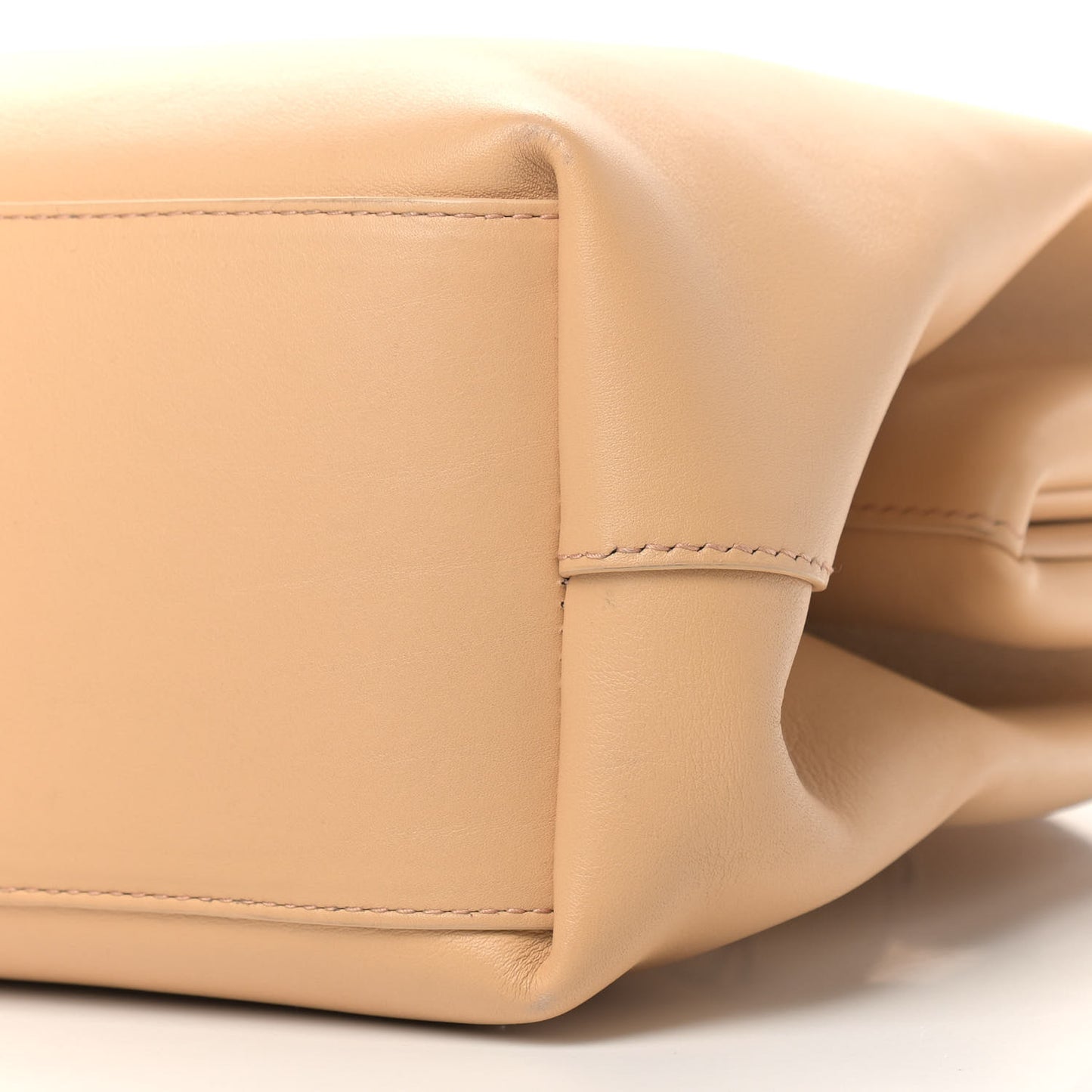Calfskin Medium The Point Triangle Bag Almond