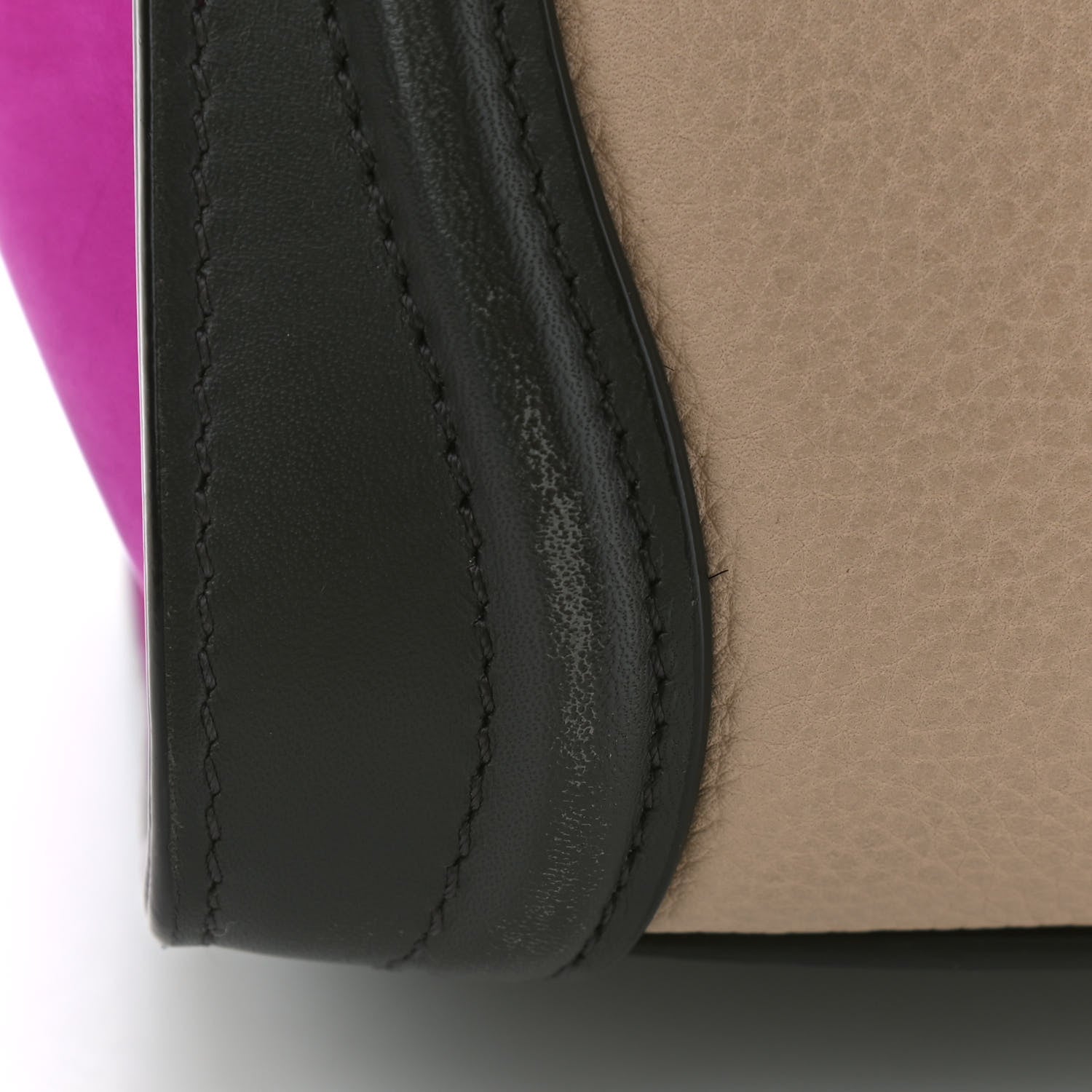 Celine Baby Grained Calfskin Nubuck Nano Tri-Color Luggage Magenta 9 of 12