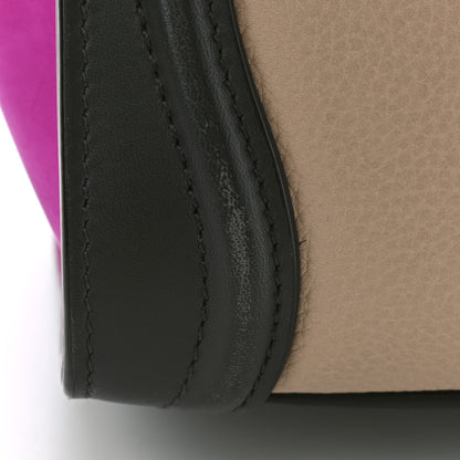 Celine Baby Grained Calfskin Nubuck Nano Tri-Color Luggage Magenta 9 of 12