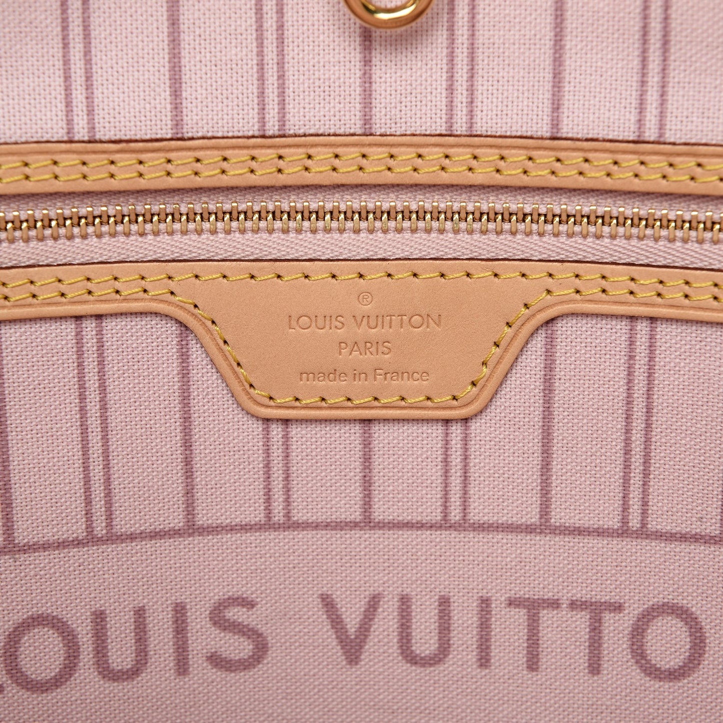 Monogram Capri V Neverfull MM Rose Ballerine