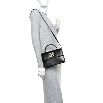 Off-White Calfskin Jitney 1.4 Top Handle Bag Black 2 of 9