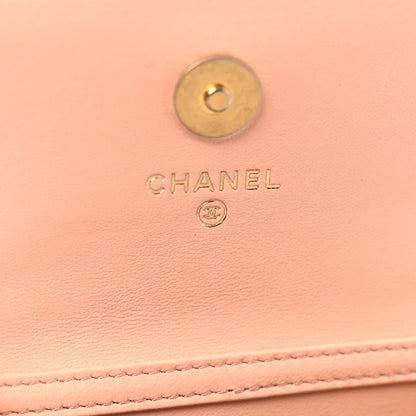 Chanel Lambskin Quilted Pearl Crush Waist Belt With Chain  Pink 6 of 11