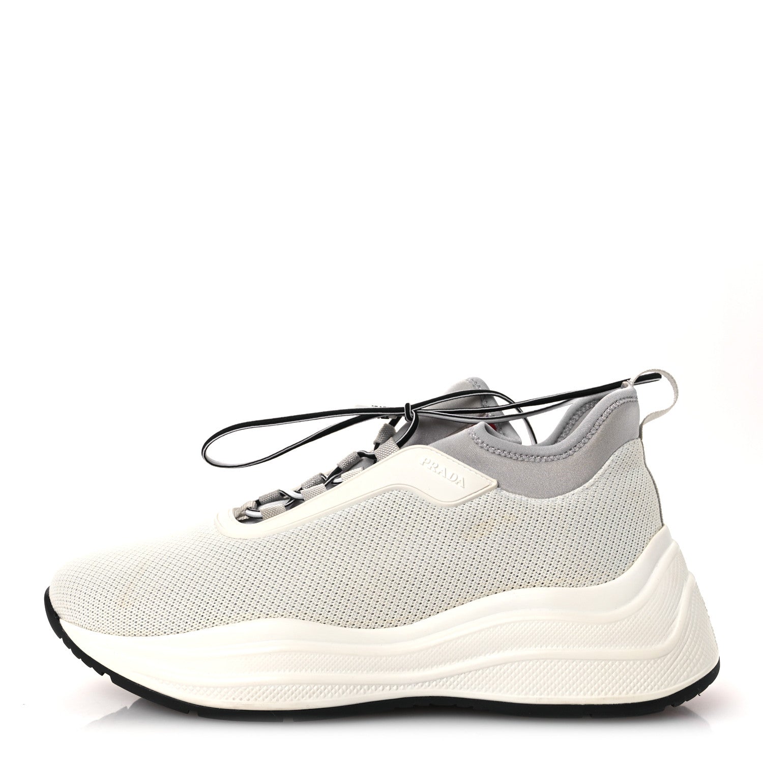 Prada Mesh Neoprene America's Cup 45mm Womens Sneakers 37.5 White Alluminio 1 of 11
