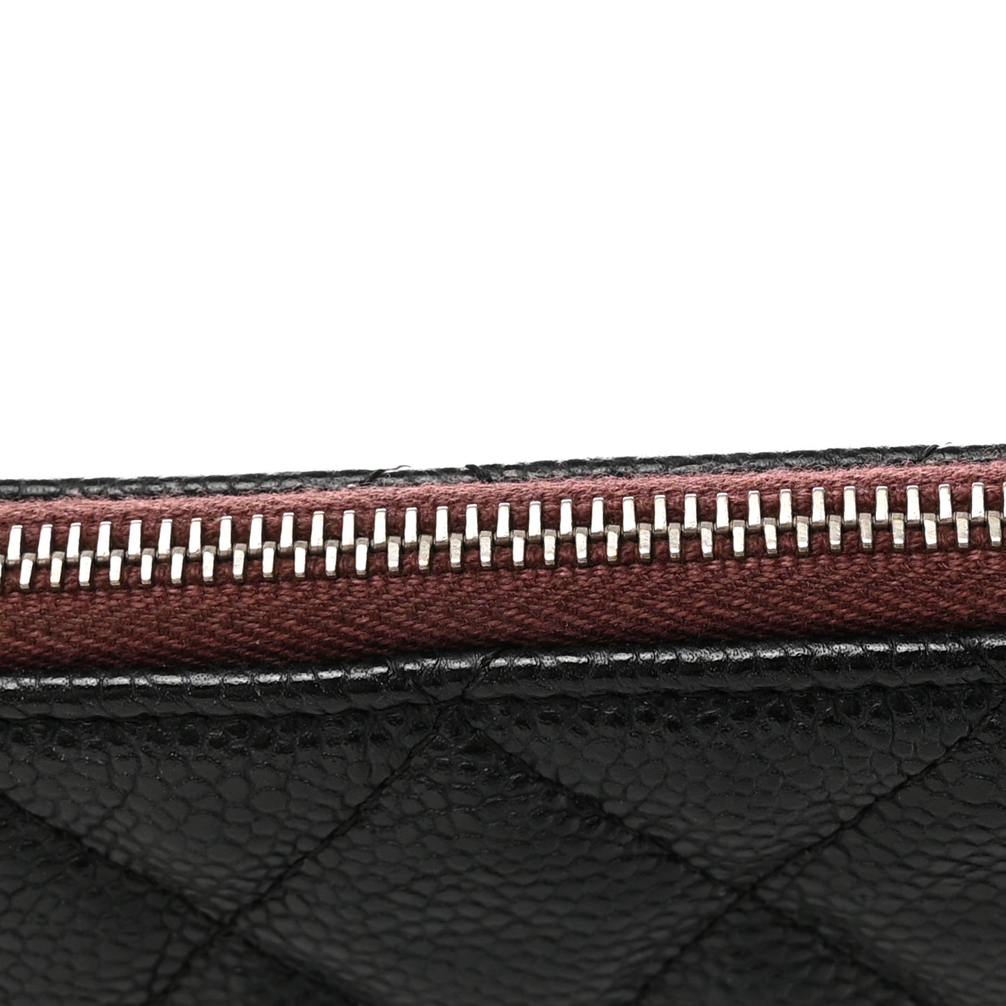 Caviar Quilted Large Cosmetic Case Black