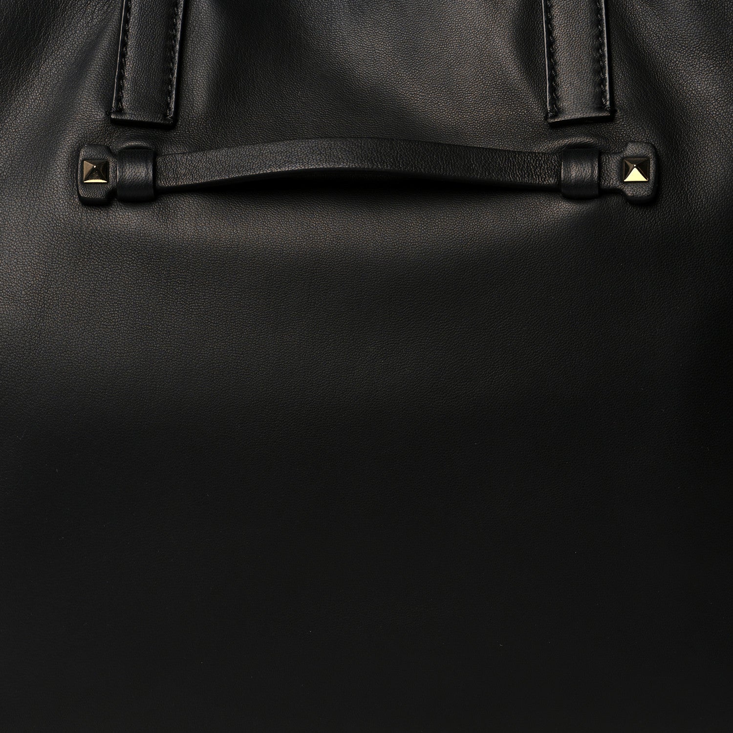 Valentino Garavani Nappa Medium Rockstud Soft Tote Black 7 of 9