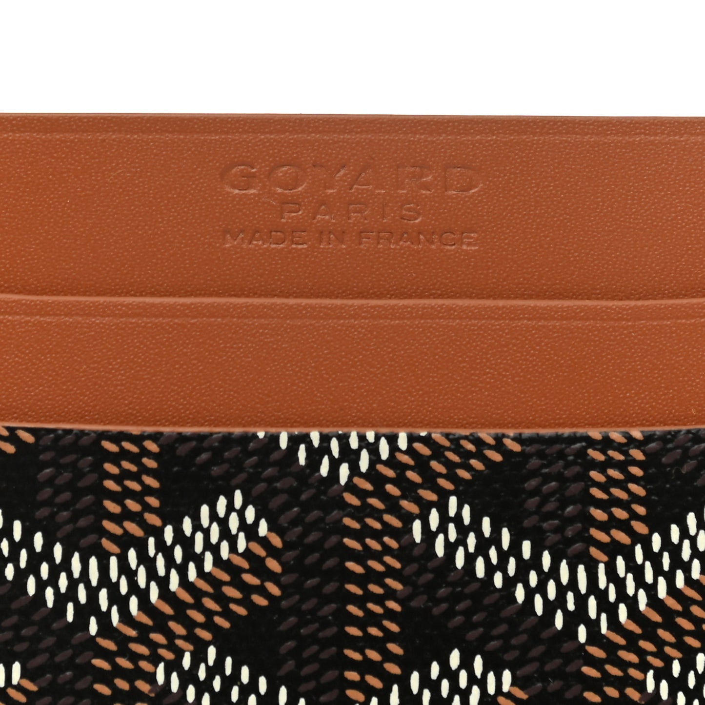 Goyardine Saint Sulpice Card Holder Black Gold