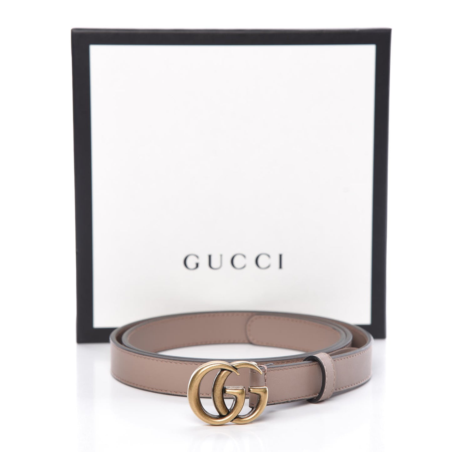 Calfskin Double G 20mm Belt 90 36 Porcelain Rose