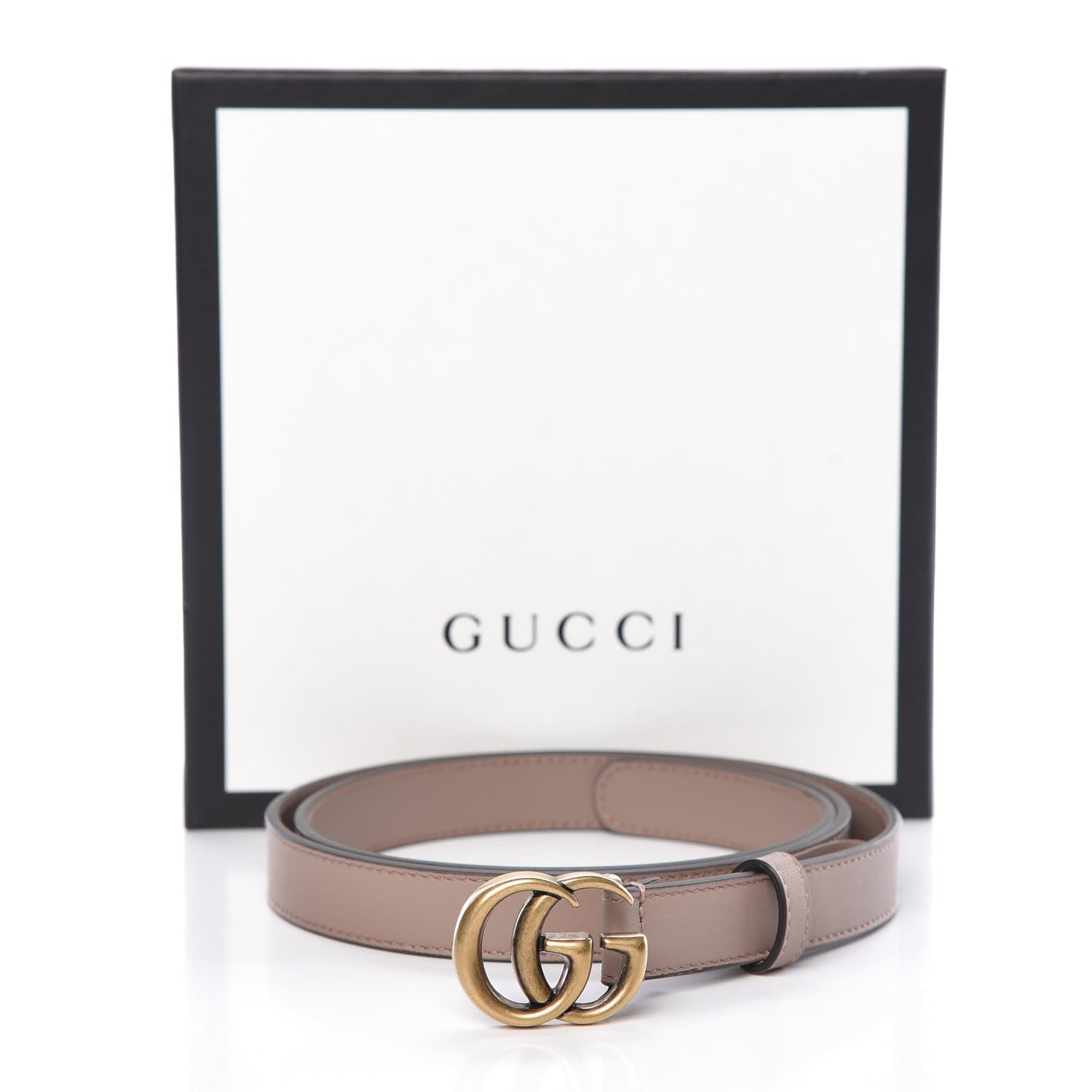 Gucci Calfskin Double G 20mm Belt 90 36 Porcelain Rose 7 of 7