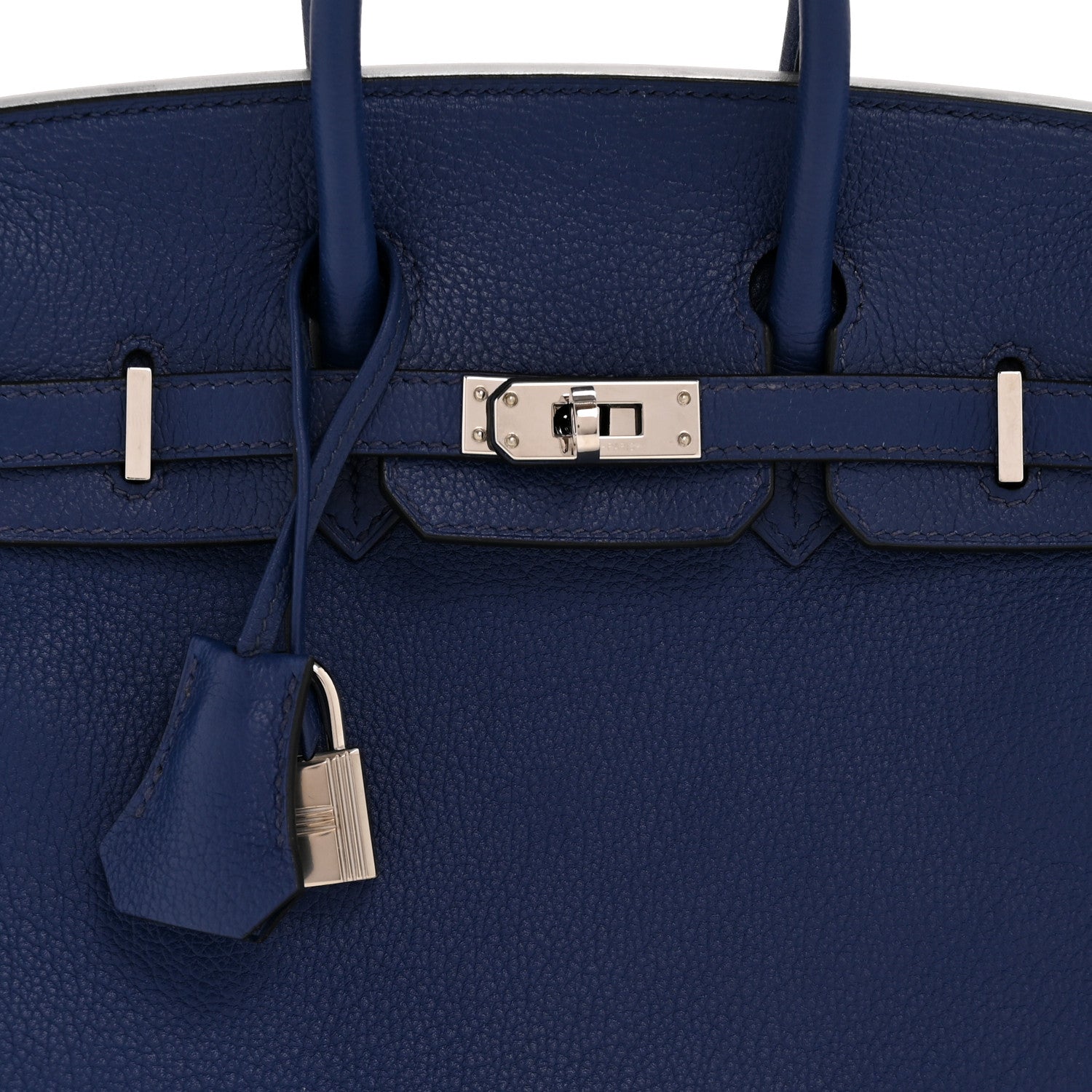 Hermes Taurillon Novillo Birkin 25 Bleu Saphir 8 of 13
