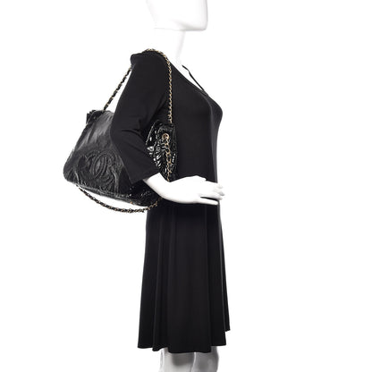 Chanel Vinyl XL Rock and Chain Flap Black 2 of 11