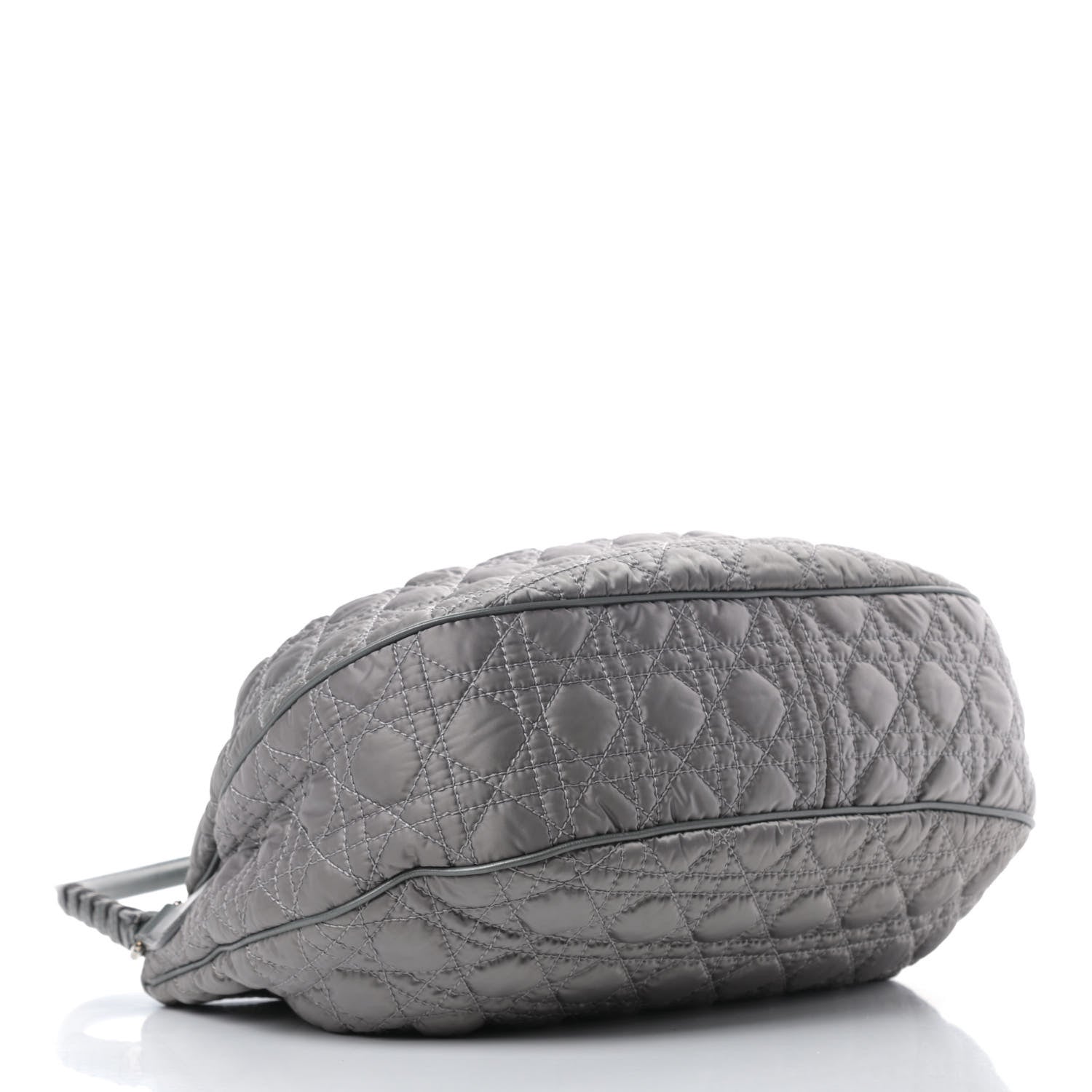 Christian Dior Satin Cannage Charming Hobo Grey 4 of 15