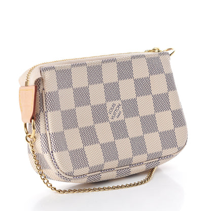 Louis Vuitton Damier Azur Mini Pochette Accessories 3 of 9