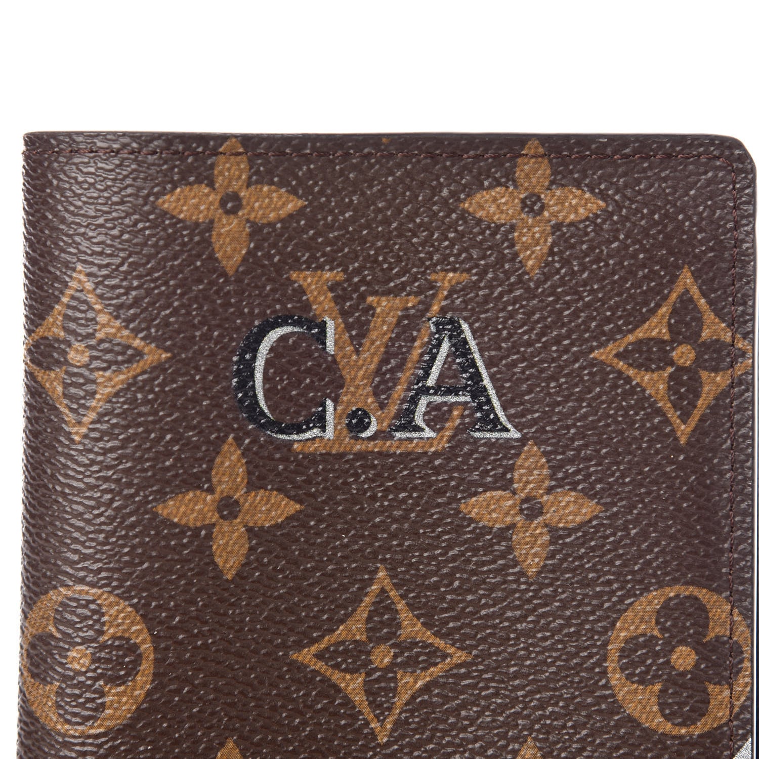 Louis Vuitton Monogram My LV Heritage Passport Cover Wallet Gris Black 8 of 10