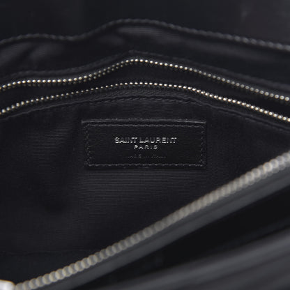 Saint Laurent Calfskin Y Quilted Monogram Medium Loulou Chain Satchel Black 6 of 12