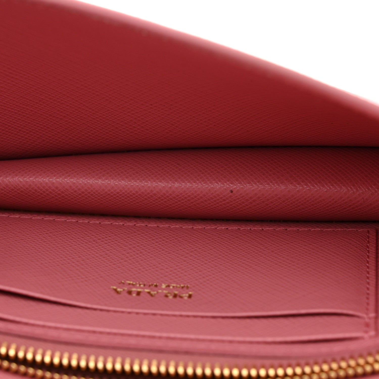 Prada Saffiano Metal Mini Flap Crossbody Wristlet Bag Petalo 5 of 10