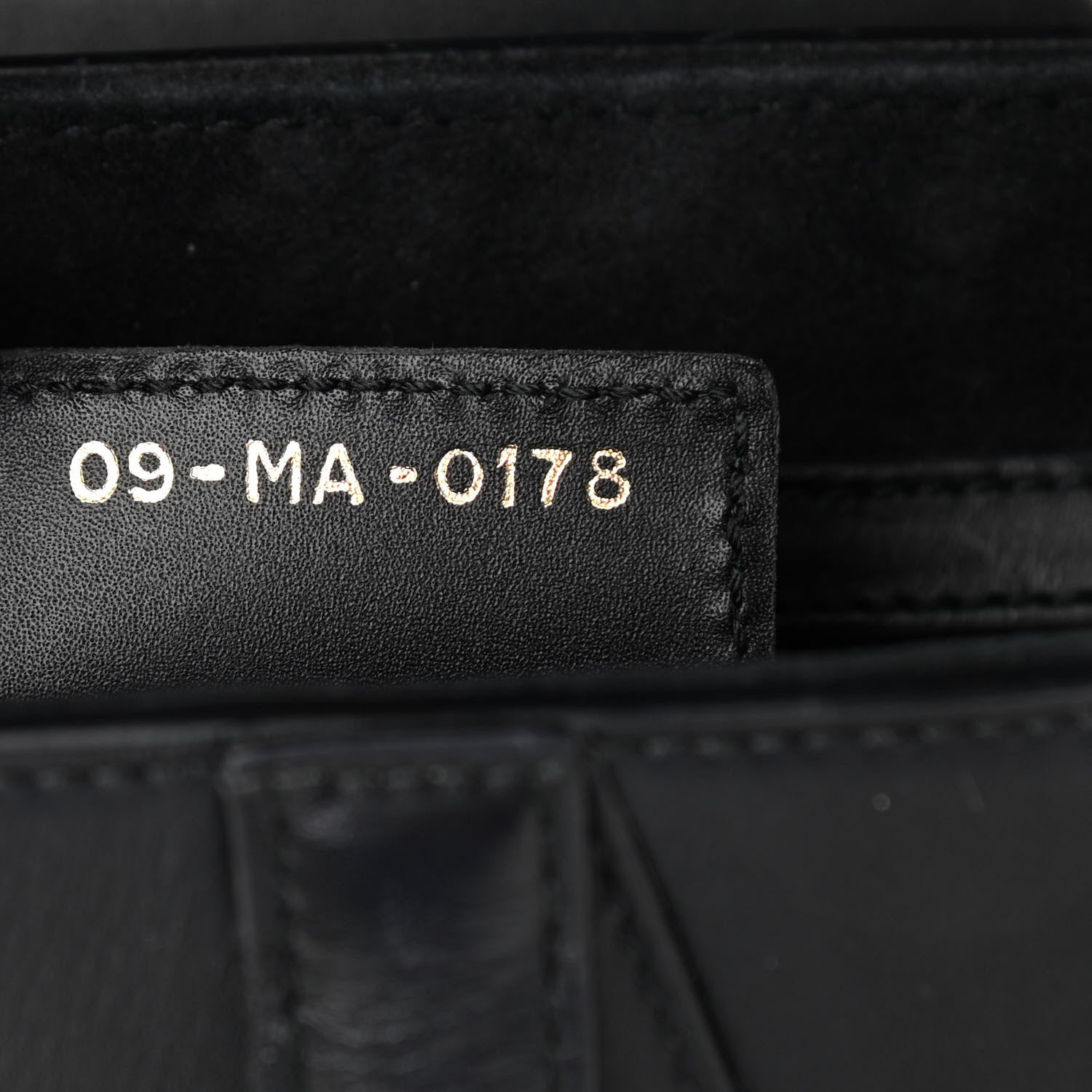 Christian Dior Calfskin Saddle Bag Black 6 of 9