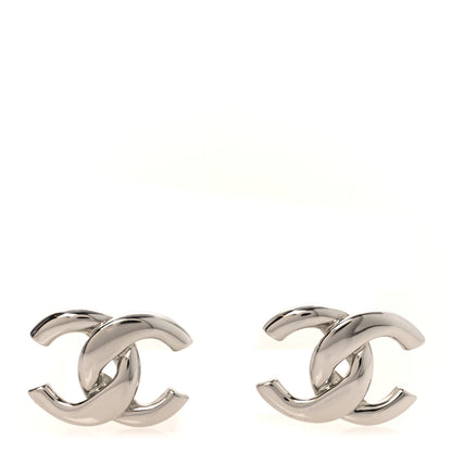Chanel Metal CC Earrings  Silver 1 of 5