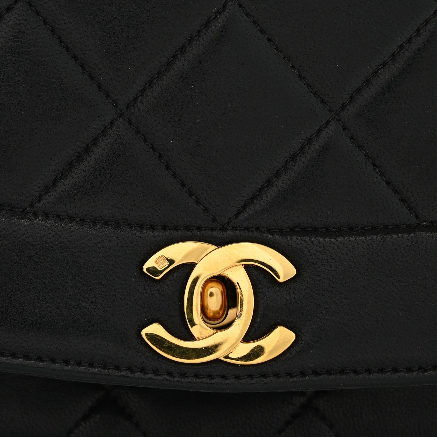 Chanel Lambskin Quilted Medium Single Flap Black 13 of 14