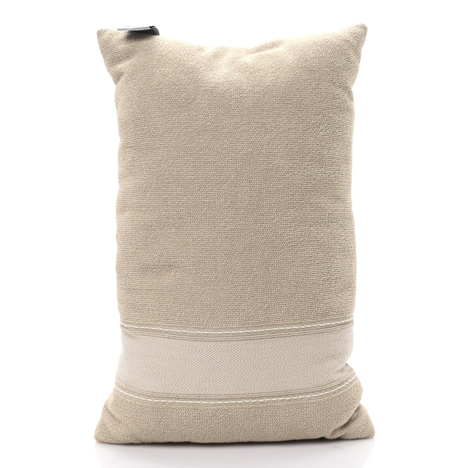 Hermes Cotton Terry Cloth Yachting Uni Beach Pillow Sable 2 of 3