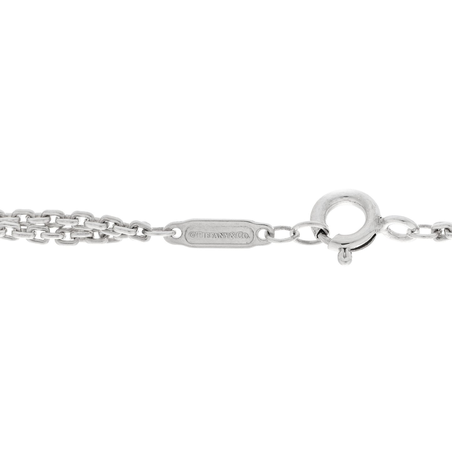 Sterling Silver Double HardWear Link Pendant Necklace