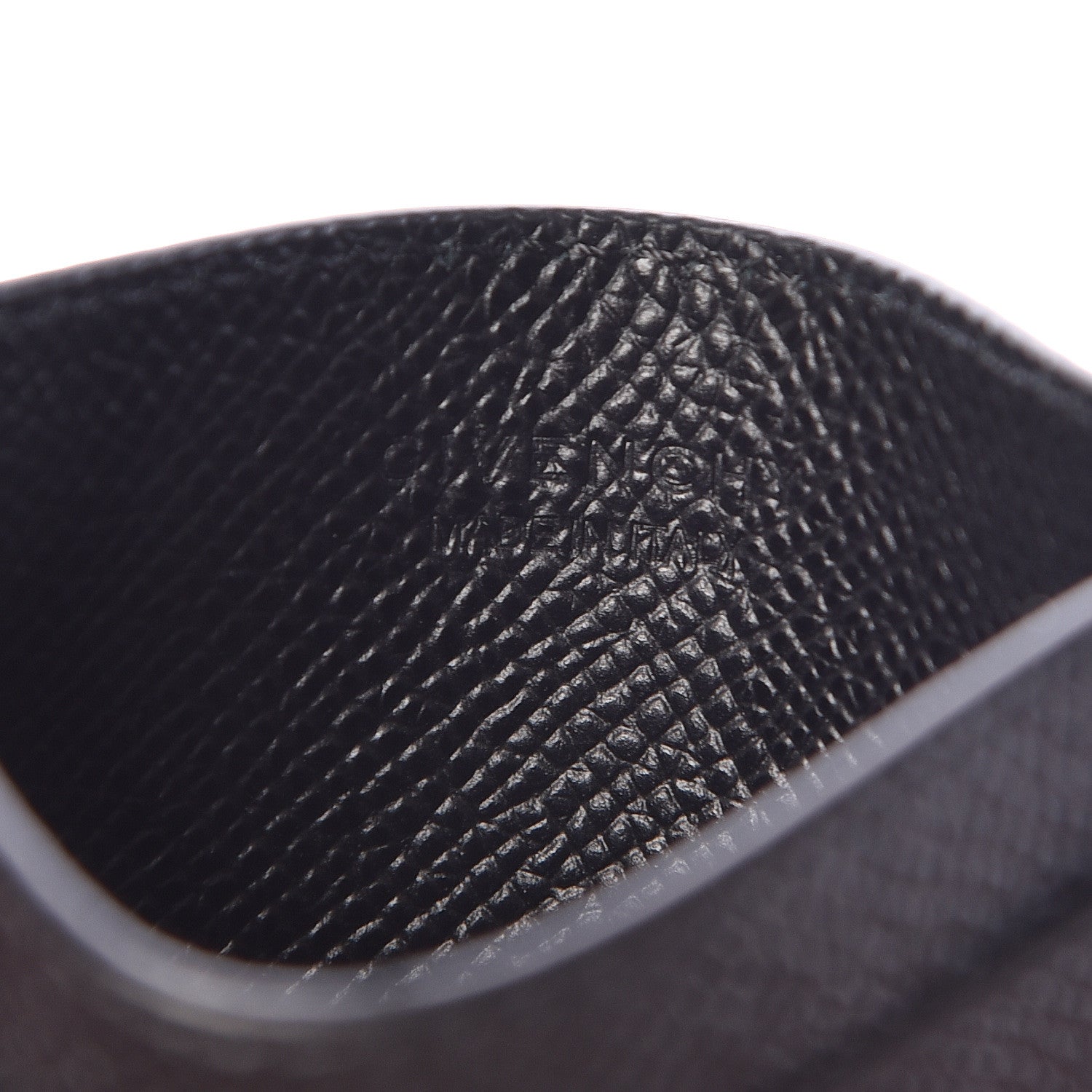 Givenchy Grained Calfskin Card Holder Black 6 of 7