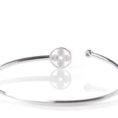 Louis Vuitton 18K White Gold Diamond Pave Idylle Blossom Twist Bracelet 4 of 5