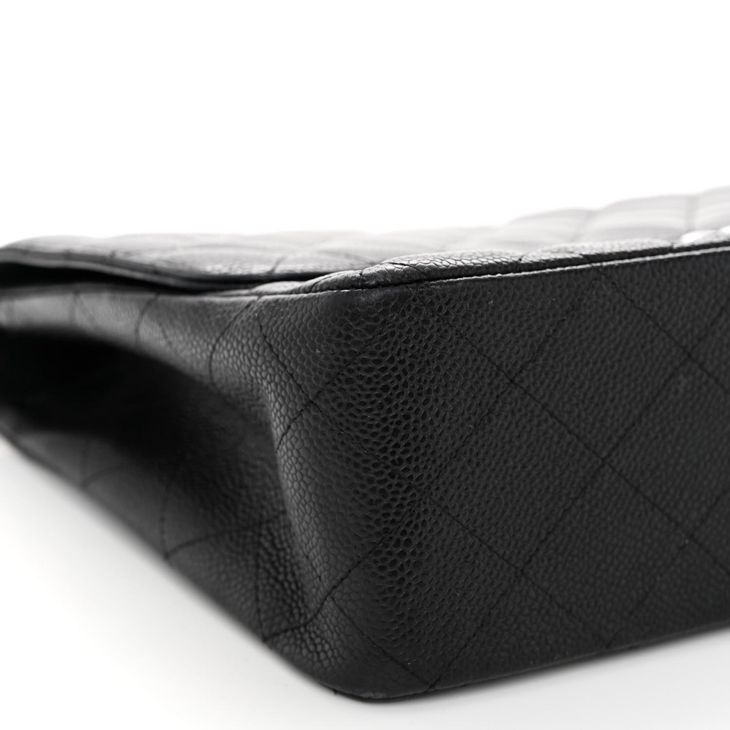 Caviar Quilted Jumbo Single Flap Black