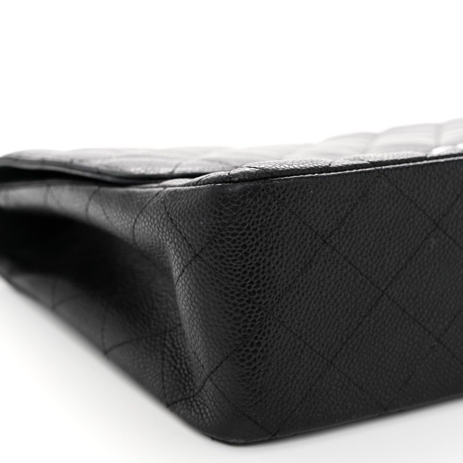 Chanel Caviar Quilted Jumbo Single Flap Black 8 of 10