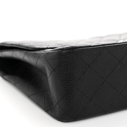Chanel Caviar Quilted Jumbo Single Flap Black 8 of 10