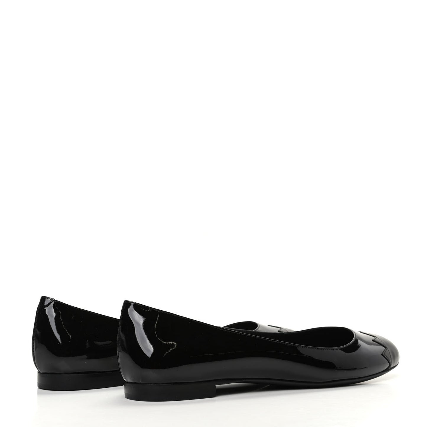 Patent Ballerina Flats 41.5 Black