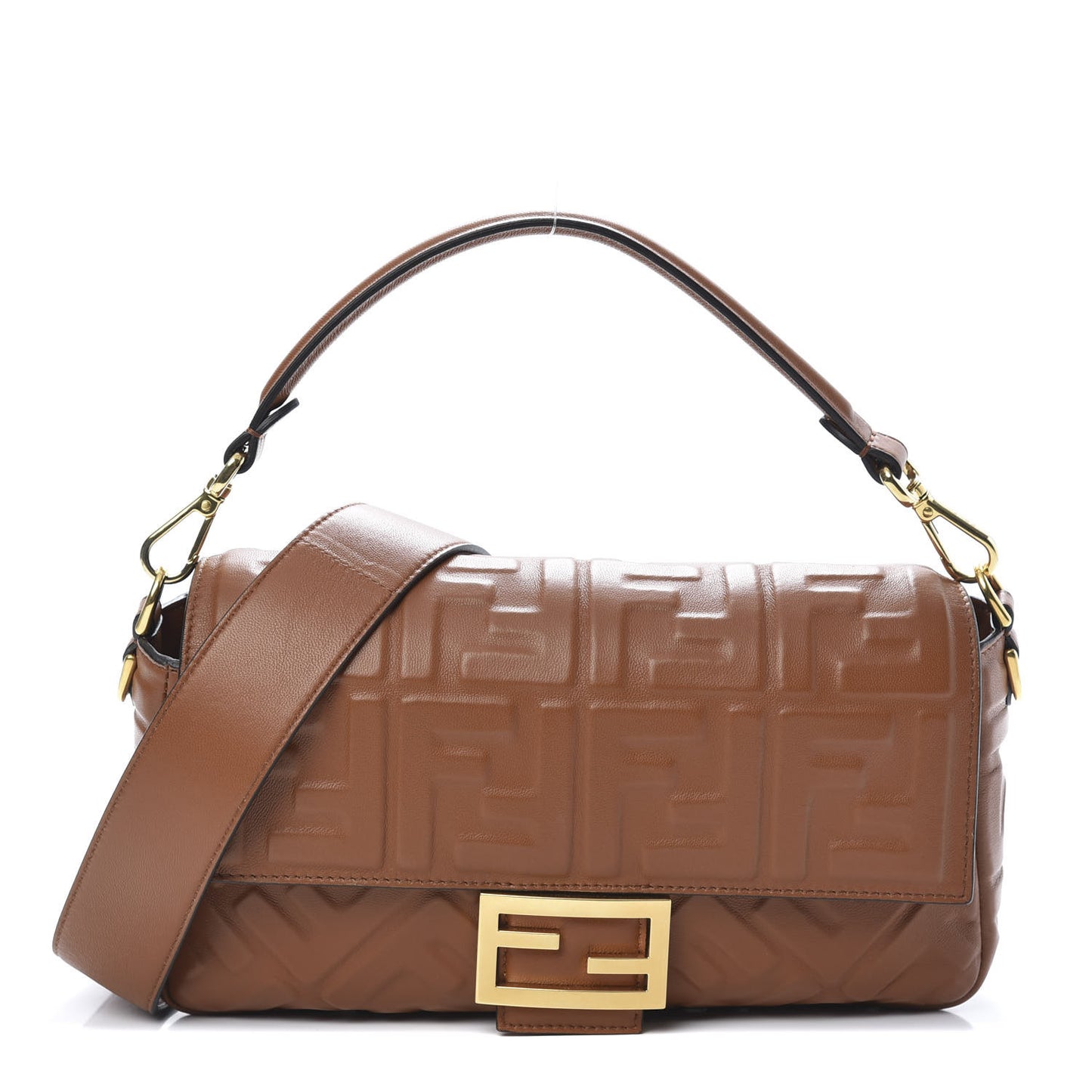 Nappa FF 1974 Embossed Baguette Coloniale