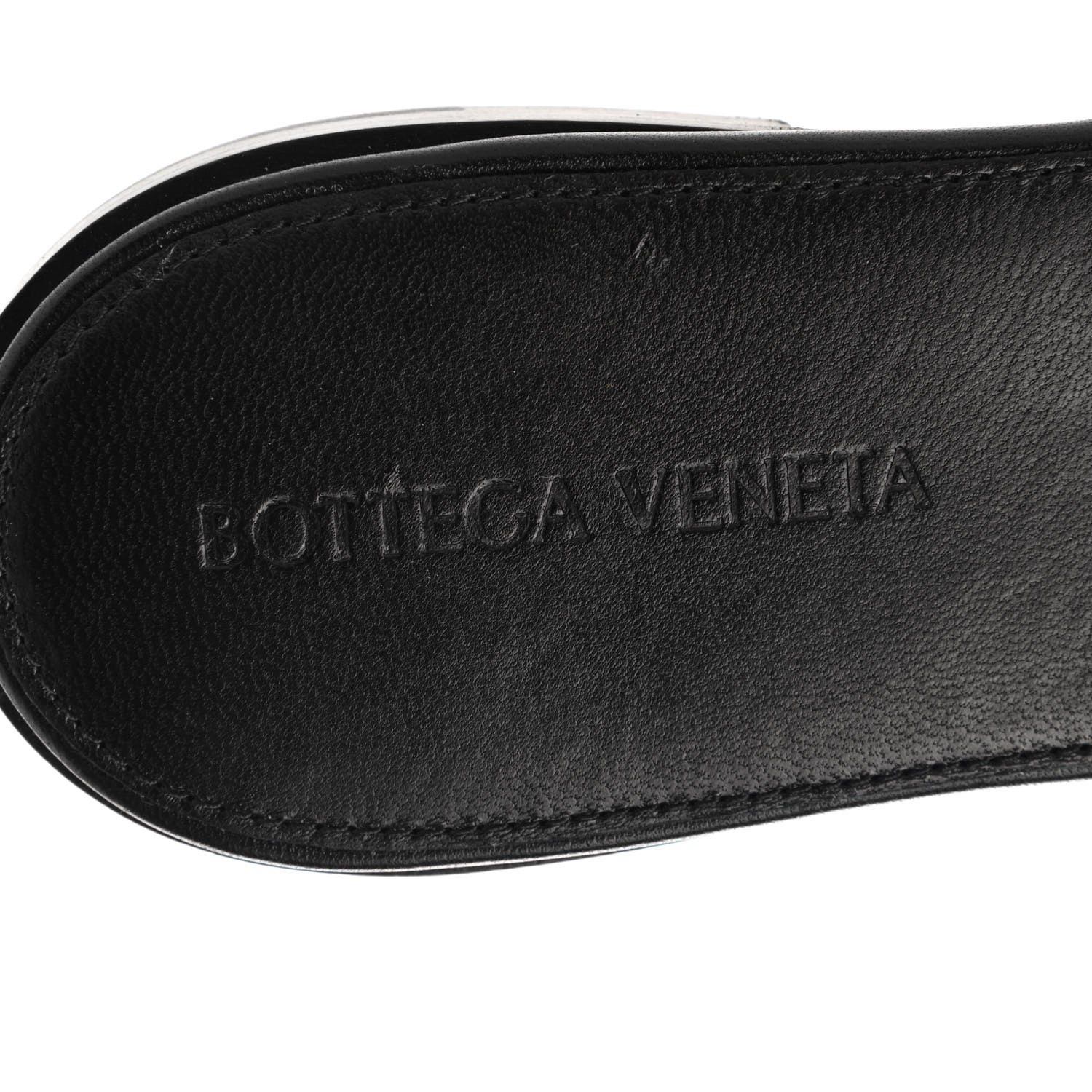 Bottega Veneta Nappa Maxi Intrecciato Lido Flat Sandals 38 Black 7 of 8