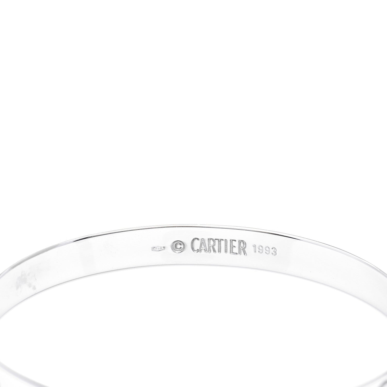 Cartier 18K White Gold LOVE Bracelet 16 6 of 7
