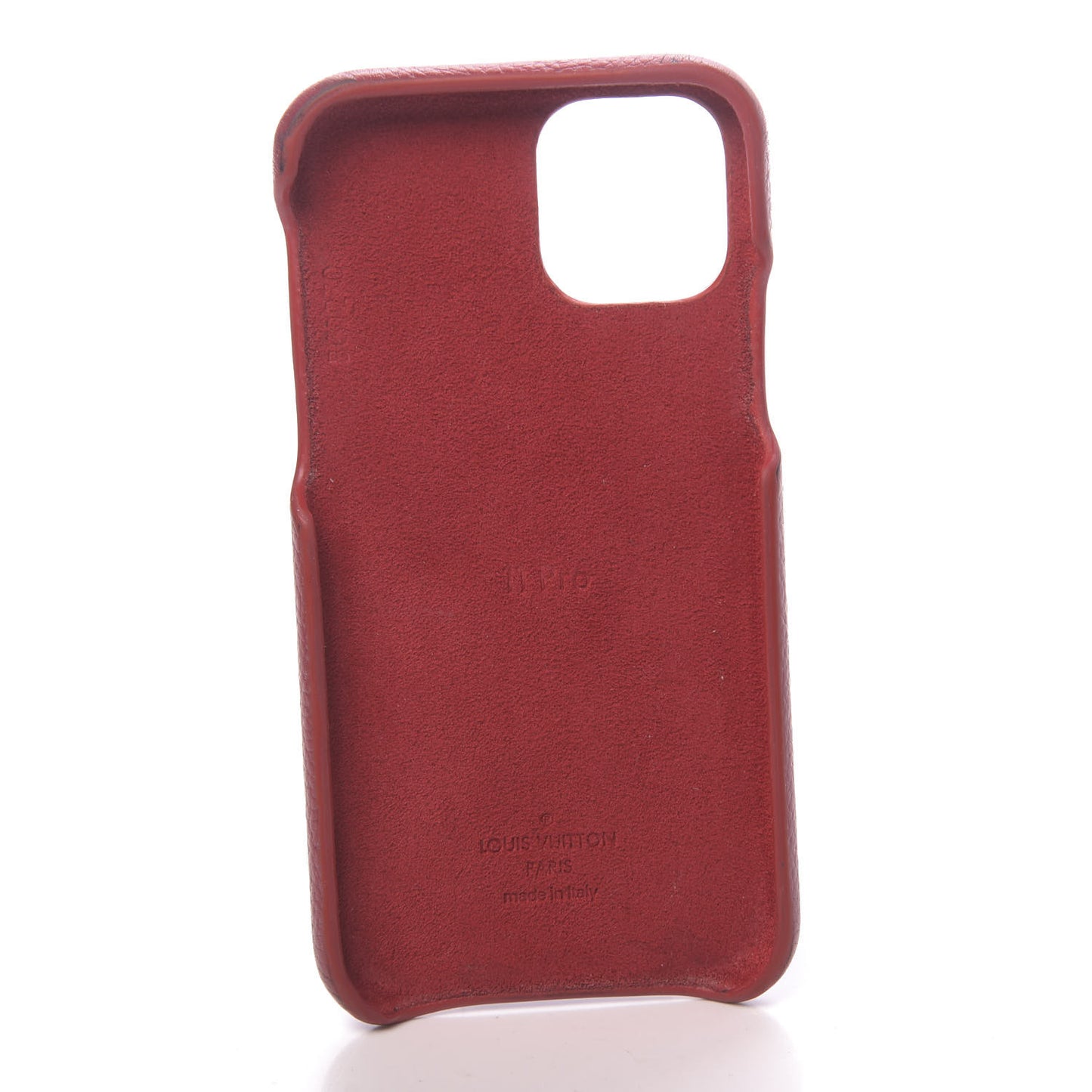 Calfskin Monogram iPhone 11 Pro Bumper Scarlet