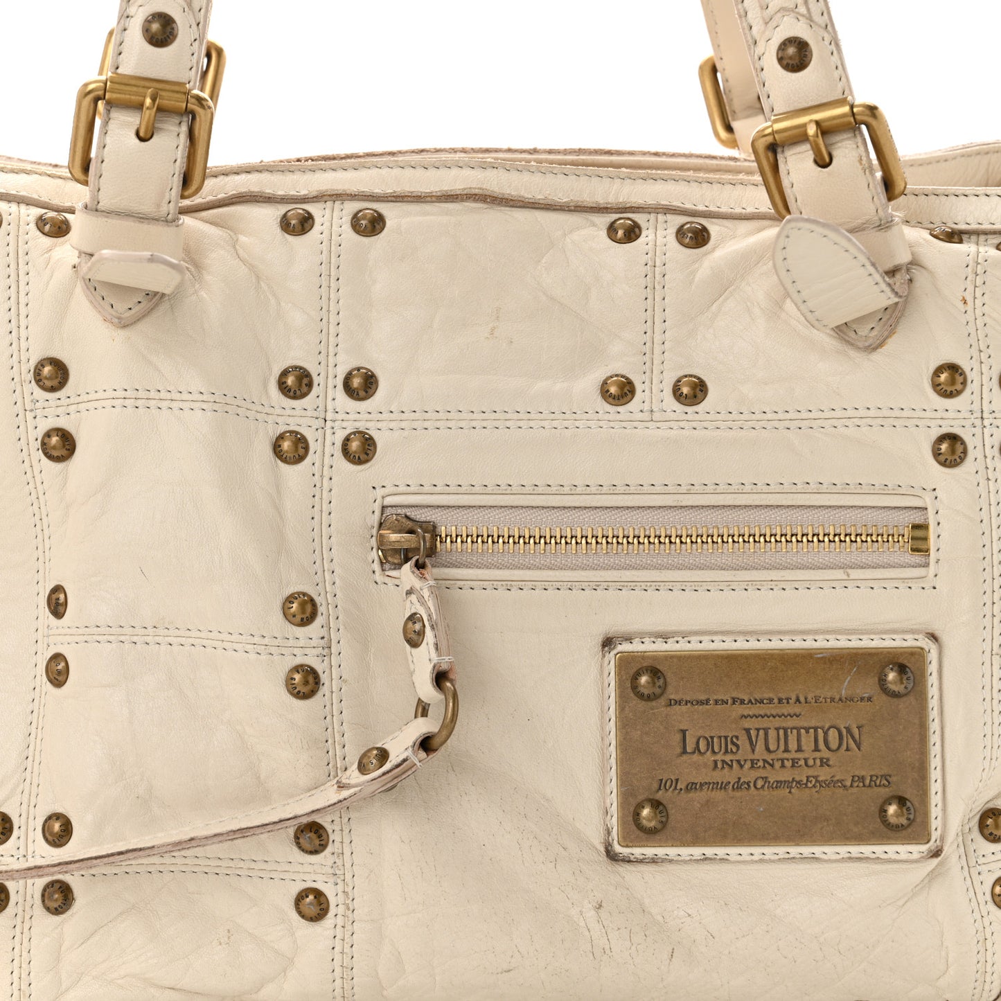 Lambskin Riveting White