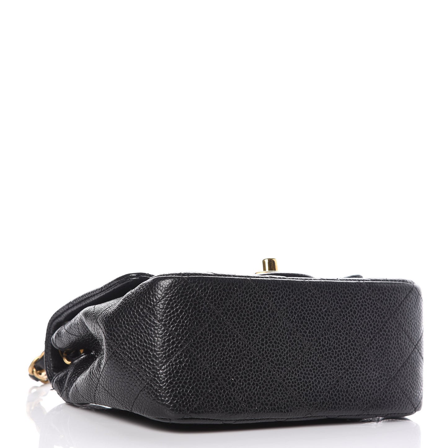 Caviar Quilted Mini Square Flap Black