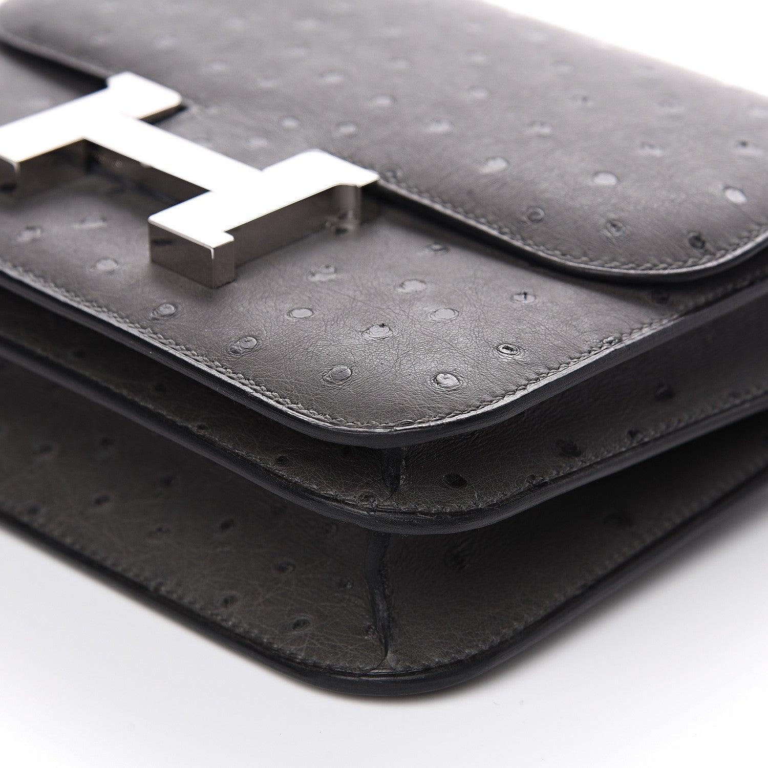 Hermes Ostrich Constance 18 Graphite 14 of 15