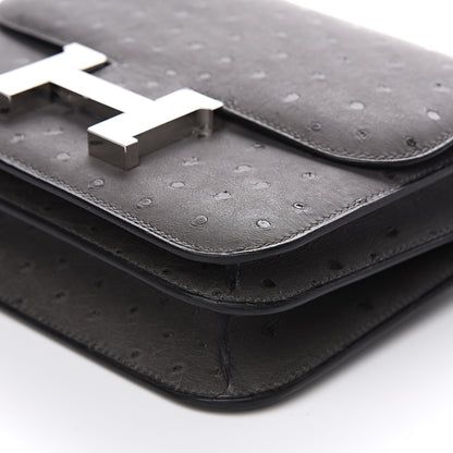 Hermes Ostrich Constance 18 Graphite 14 of 15