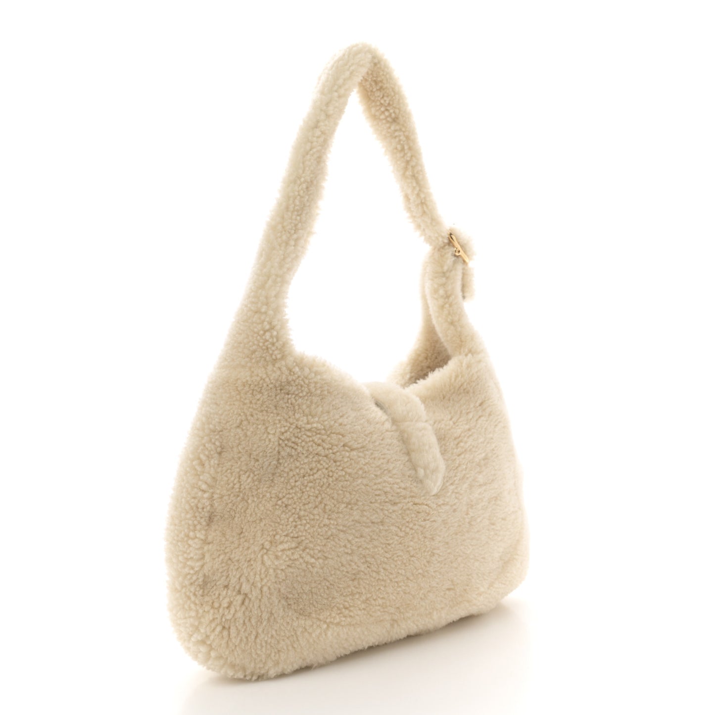 Shearling Small Jackie 1961 Shoulder Bag Ivory