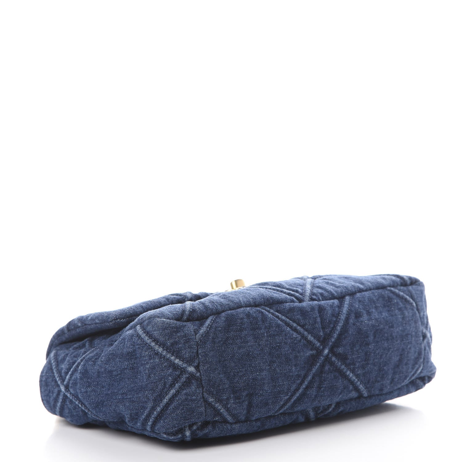 Chanel Denim Quilted Medium 19 Flap Blue 3 of 10