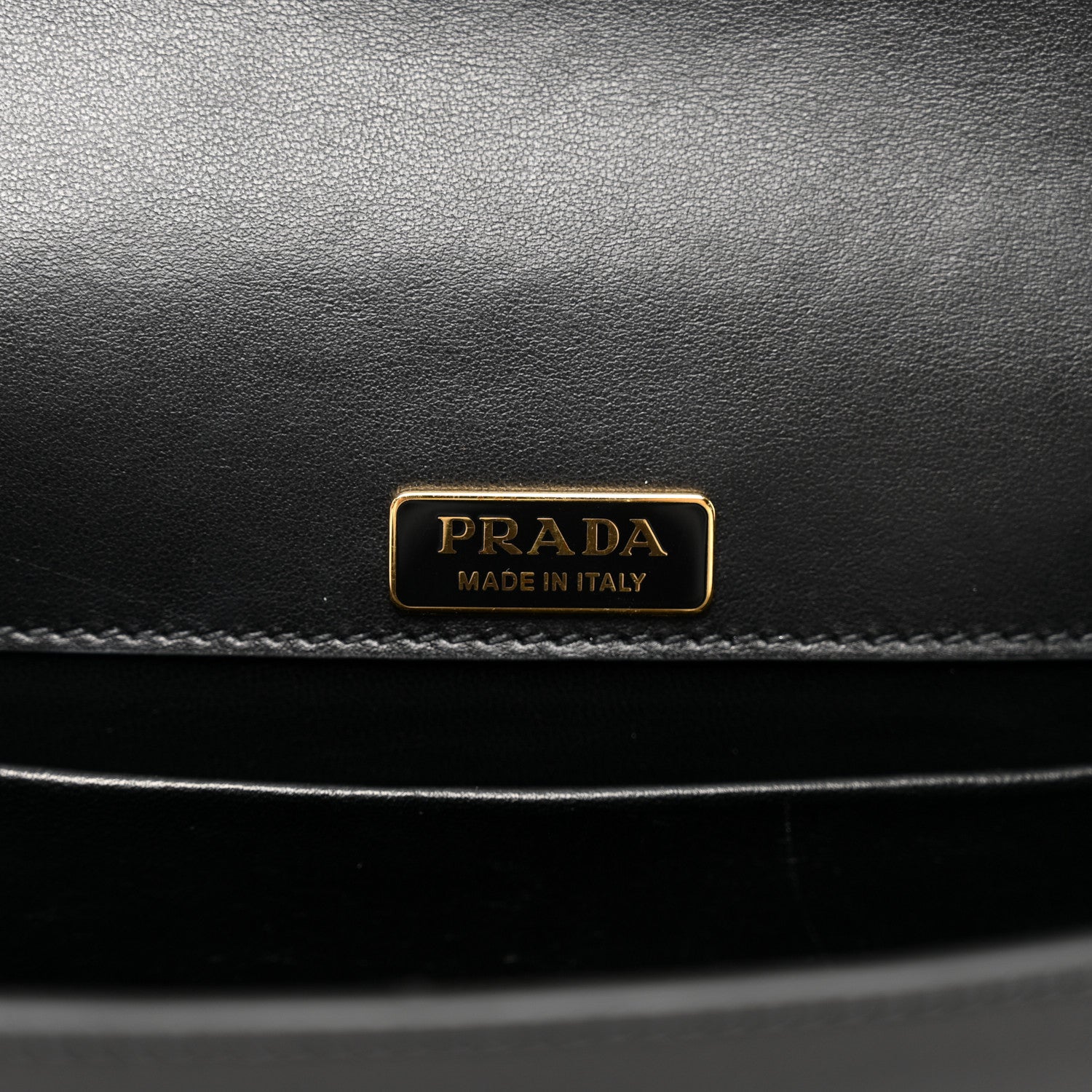 Prada City Calf Pionniere Saddle Bag Black 6 of 8