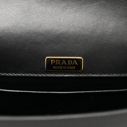 Prada City Calf Pionniere Saddle Bag Black 6 of 8