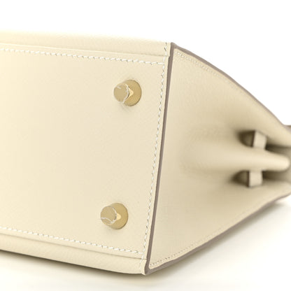 Hermes Epsom Kelly Sellier 25 Craie 10 of 11