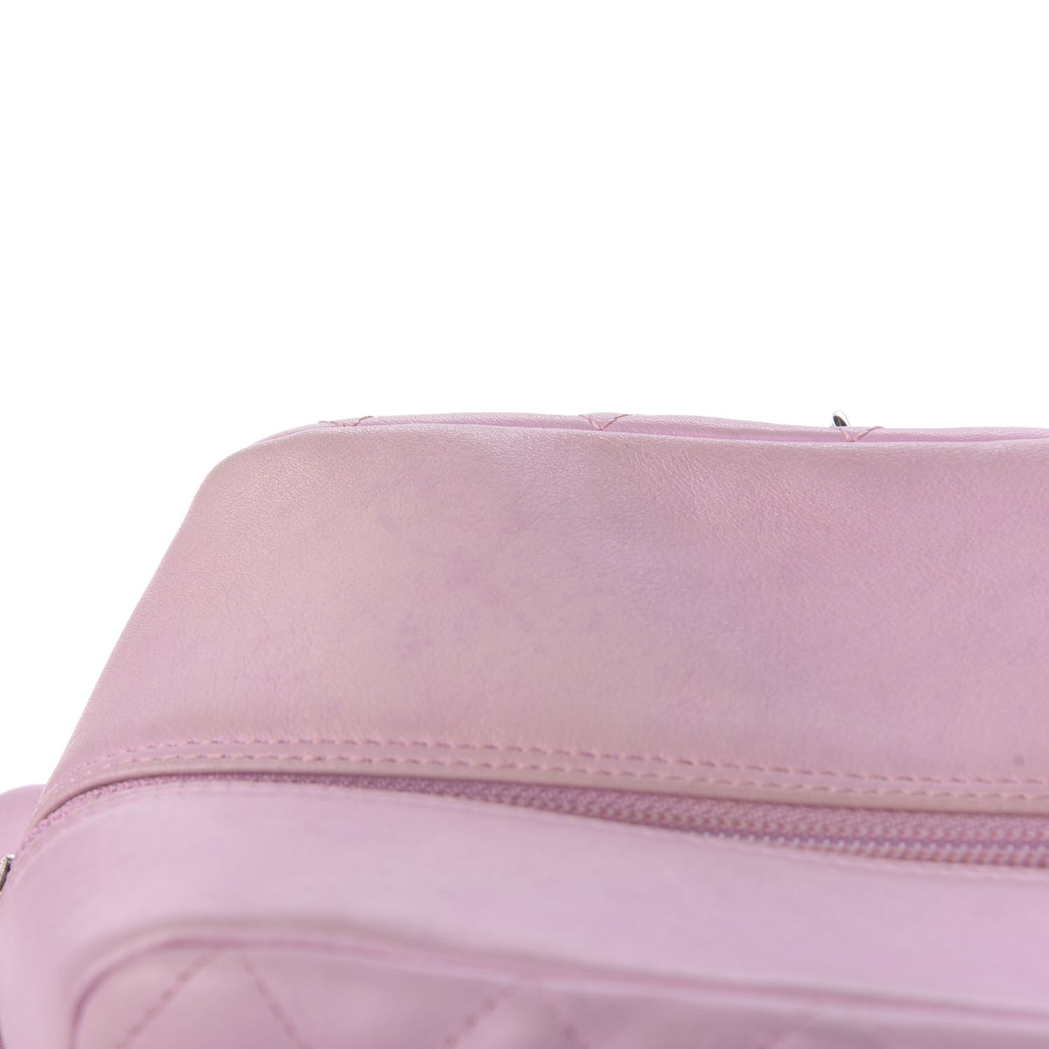 Chanel Calfskin Quilted Large Cambon Multipocket Reporter Pink Black 16 of 16