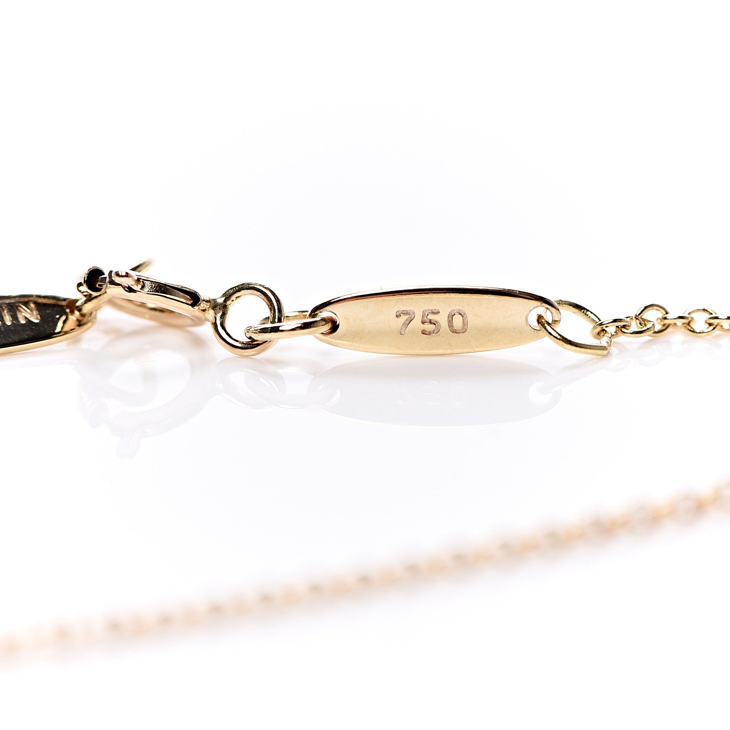 Tiffany 18K Yellow Gold Elsa Peretti Marquis Pendant Necklace 7 of 7