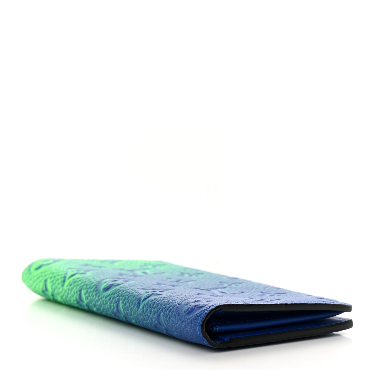 Taurillon Illusion Brazza Wallet Bleu Vert