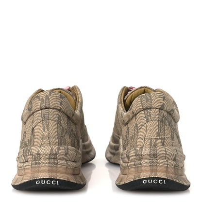 Gucci Ultralight Plume Calfskin Monogram Printed Womens Gucci Run Sneakers 37.5 Beige Ebony 6 of 13