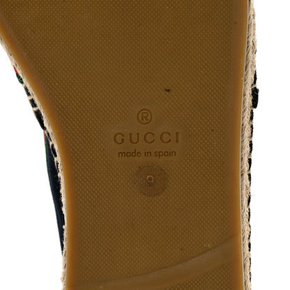 Gucci Terry Cloth Mens GG Monogram Espadrilles 9 Blue Red 6 of 11