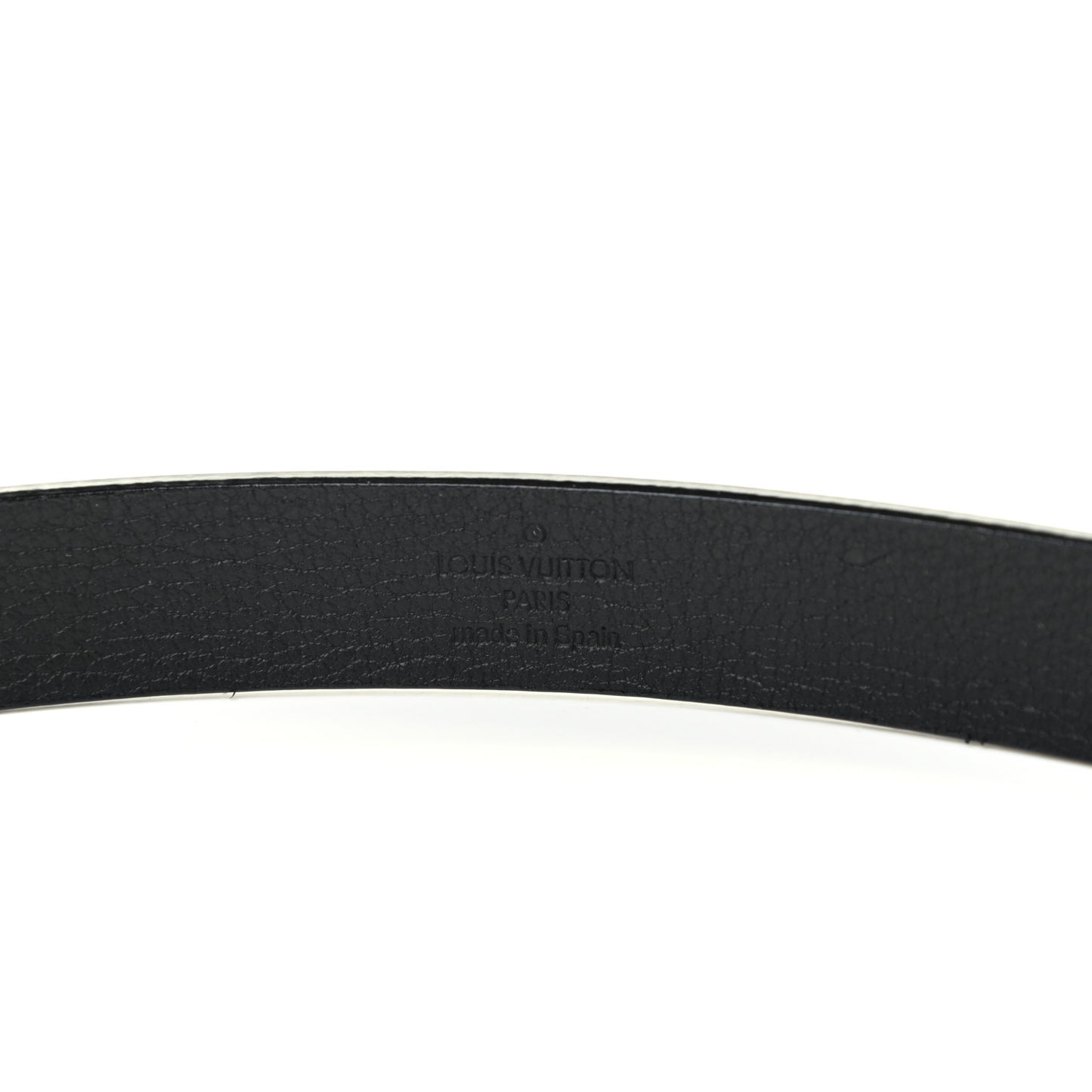 Calfskin Embossed 20MM LV Initiales Belt 80 32 Black