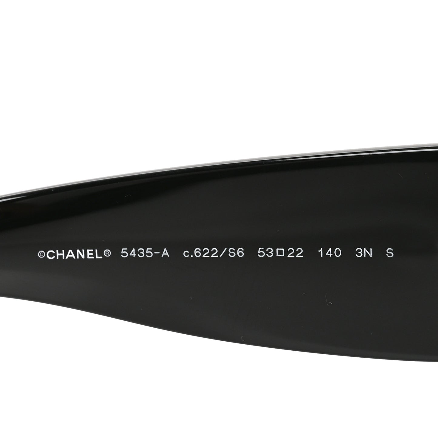 Acetate Rectangle Sunglasses 5435-A Black
